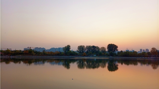 蘆花白，秋水寒